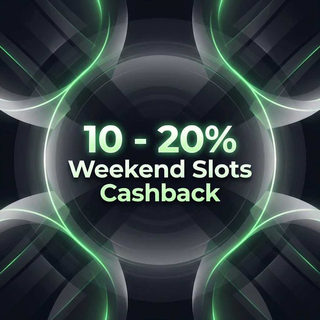 10 - 20% Weekend Slots Cashback